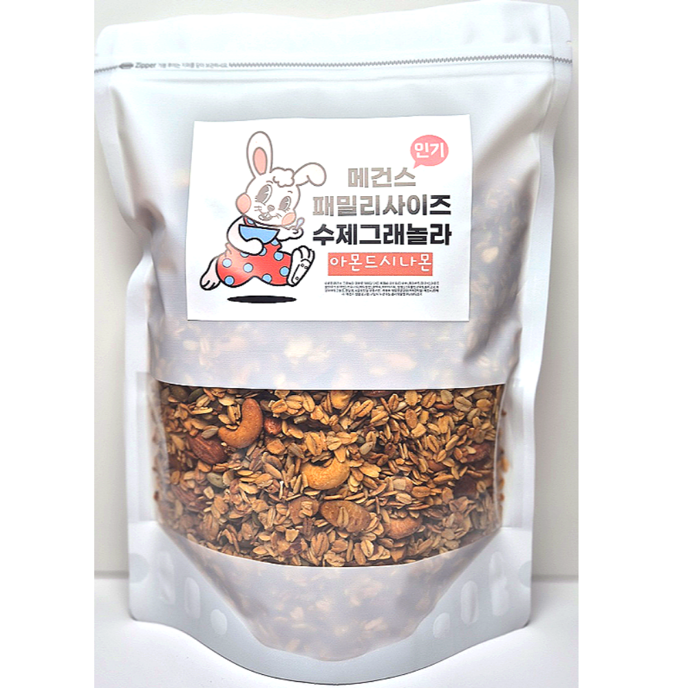 메건스 시나몬아몬드 수제 저당 그래놀라 1kg, 1개, 1kg 29,400원
