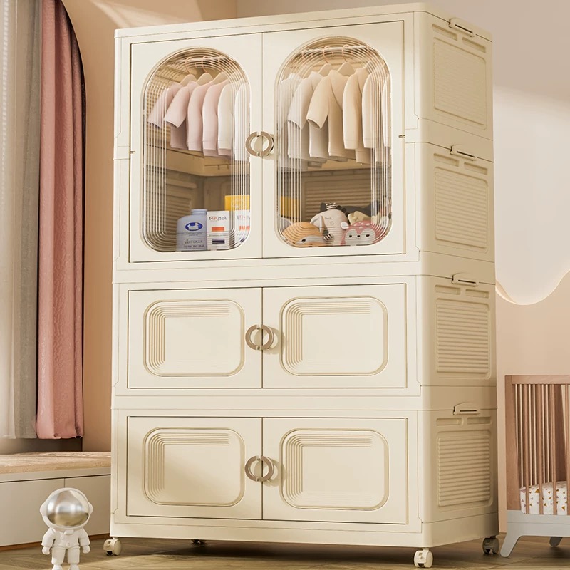 ClosArt 다용도 보관함 폴딩 리빙박스 바퀴달린 수납장 조립식 이불장 119,000원