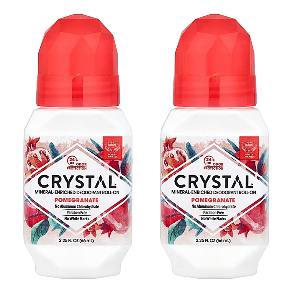 크리스탈 미네랄 데오도란트 롤온 석류 66ml 2개 깔끔한 향 땀냄새 케어 25,700원