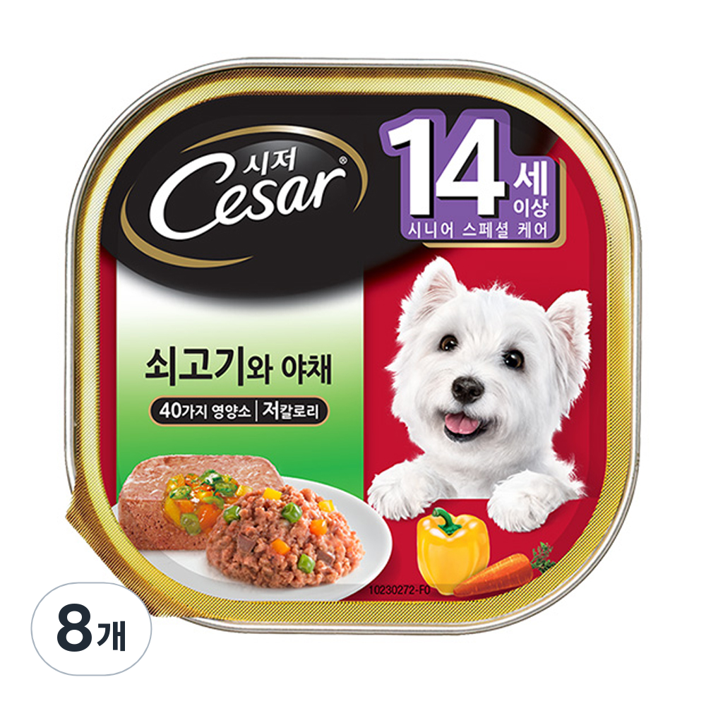 시저 14세 이상 시니어 강아지 주식캔 12,420원