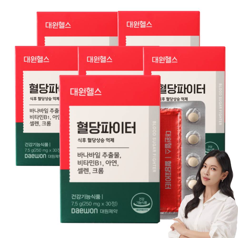 대원제약 대원헬스 혈당파이터 바나바잎추출물, 6박스, 30정 38,930원
