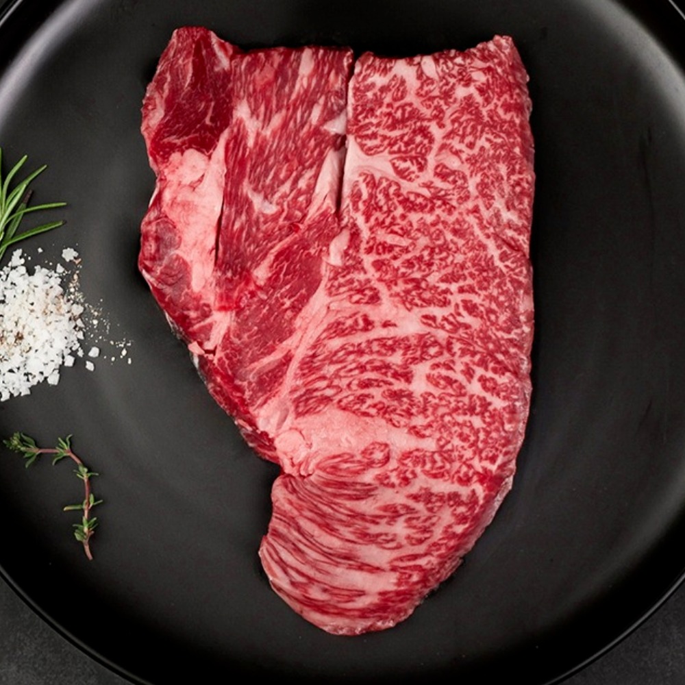 지인한우 무항생제 한우 1등급 등심 (냉장), 1개, 300g 25,420원