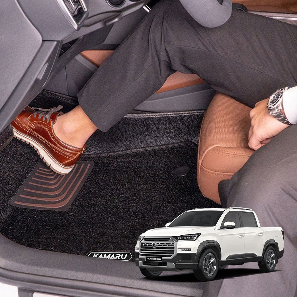 카마루 KGM 무쏘 스포츠 칸 전용 듀라 입체매트1+2열 자동차 카매트 181,000원