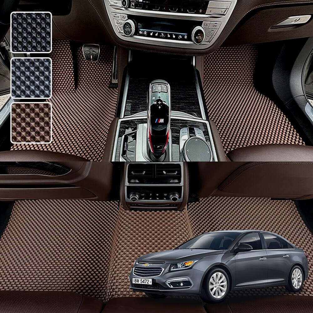 DXSOAUTO 크루즈 전용 3D 엠보싱 차세대 고무매트 1열2열 세트, 블랙, 270_1 올뉴 크루즈 59,000원