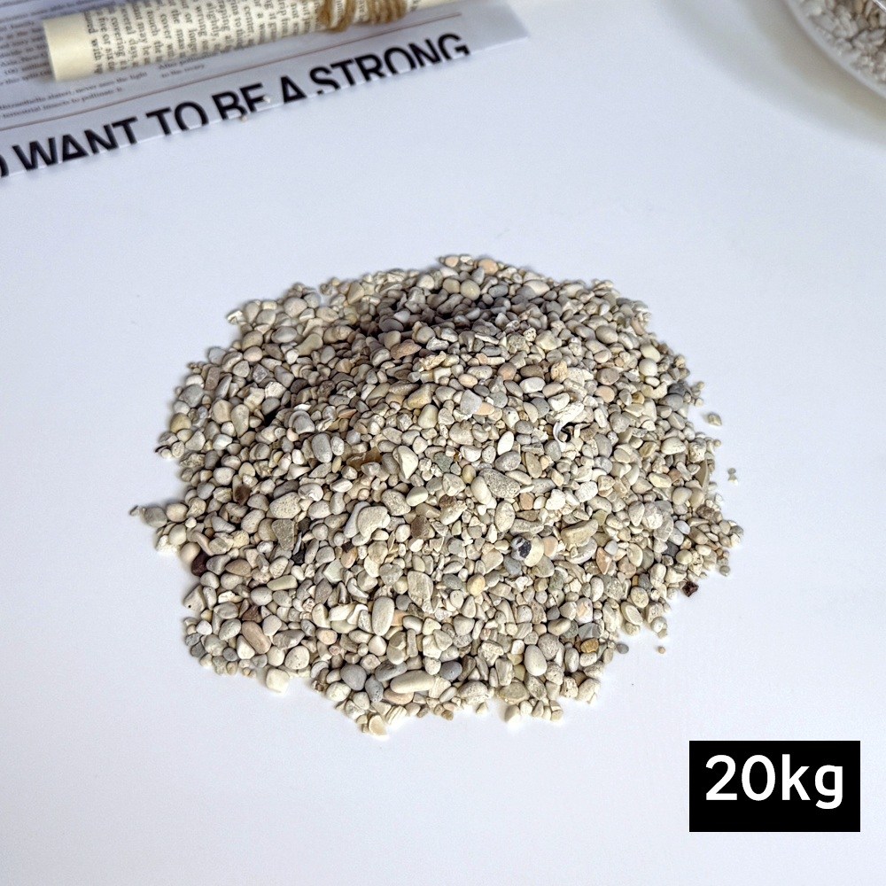 프리미엄 콩자갈 베이지 그린, 1개, AP콩자갈, 2-5mm, 20kg 26,000원