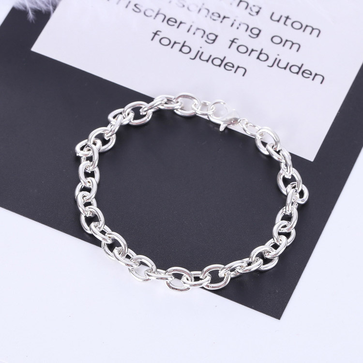 ZB127Jcn 꾸안꾸 심플 동글 체인 데일리 팔찌 실버 사슬 베이직 여성 패션 9,800원