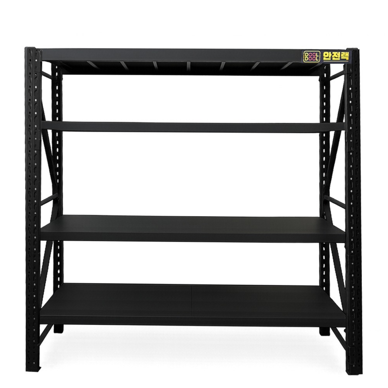 둘둘안전랙 조립식 철제 선반 중량랙 최대 단당하중 250kg, 1개, 1200*600*2000 블랙 139,000원