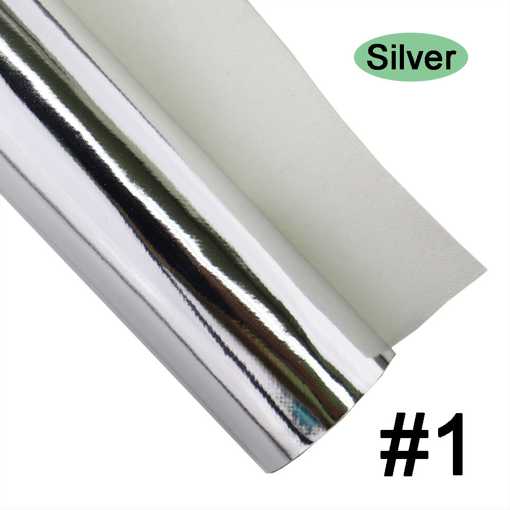 롤 하이 라이트 로즈 골드 실버 플레인 미러, 인조 합성 PU 가죽 원단, 선물 상자 활 장식, DIY BH062, 30x134cm 12,800원