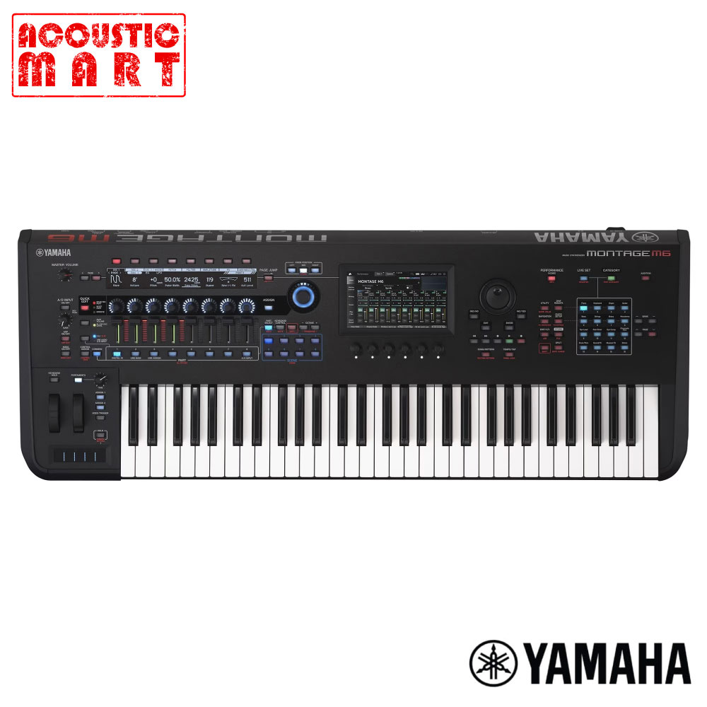 야마하 신디사이저 몽타주 YAMAHA MONTAGE M6 건반 키보드 신디사이저, 블랙, 1개, Montage M6 4,763,000원