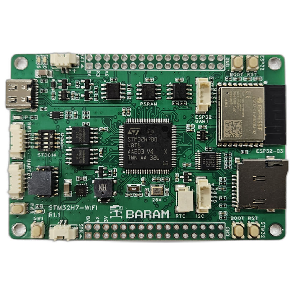 STM32H7-WIFI 개발보드 STM32 및 ESP32 C3 교육용 보드, 1개, STM32H7-WIFI(핀헤더미납땜) 78,350원