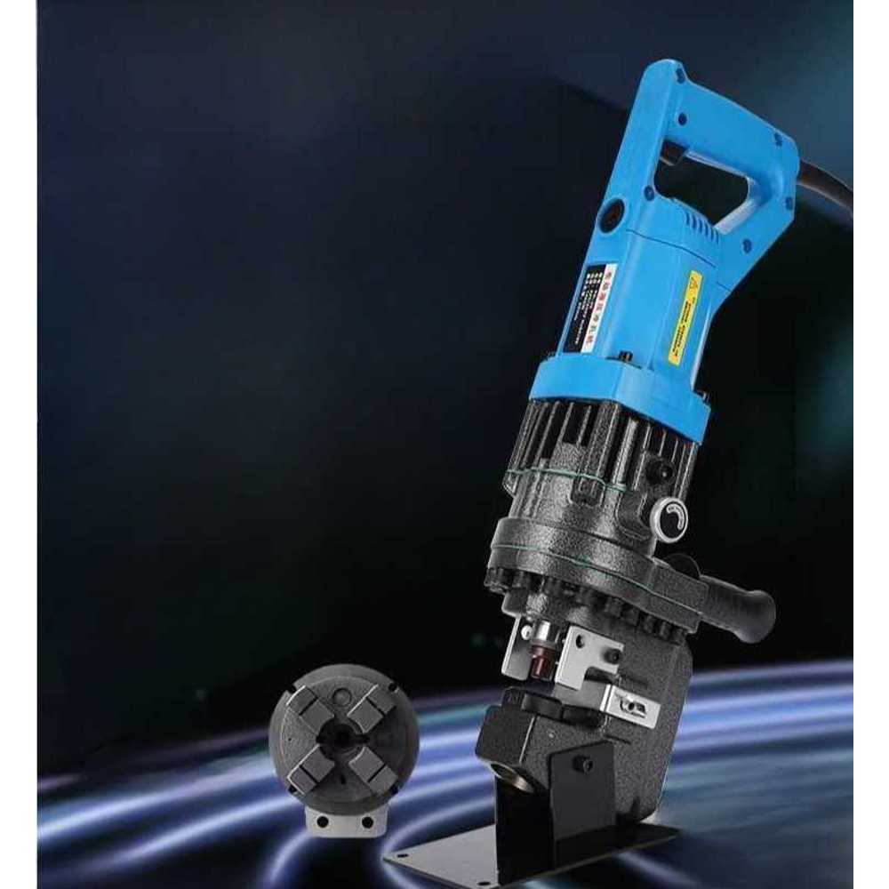 전기유압 펀칭기 휴대용 앵글 타공기 파이프 천공기, 1개, 2000W 각강 짧은형 +7 금형 237,400원