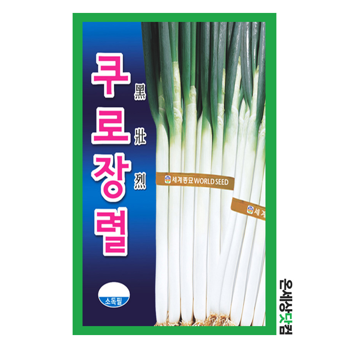 쿠로장렬파 400g / 파씨앗 대파씨앗 김장채소 80,000원