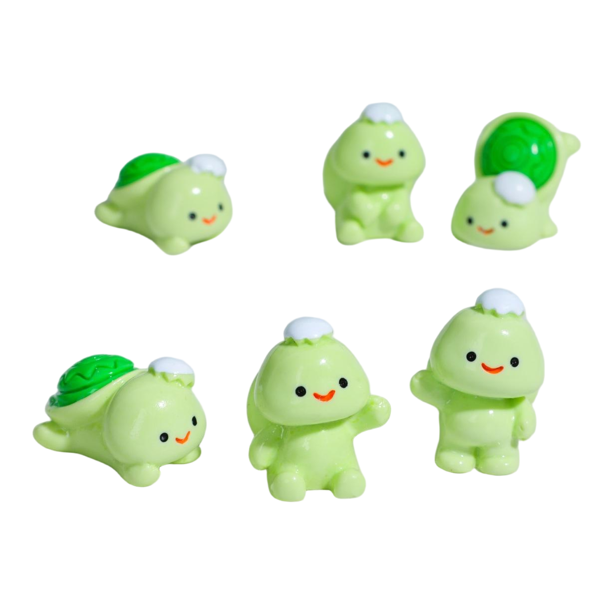 귀여운 거북이 미조경 장식 피겨  인테리어 소품 6개 세트 6,780원