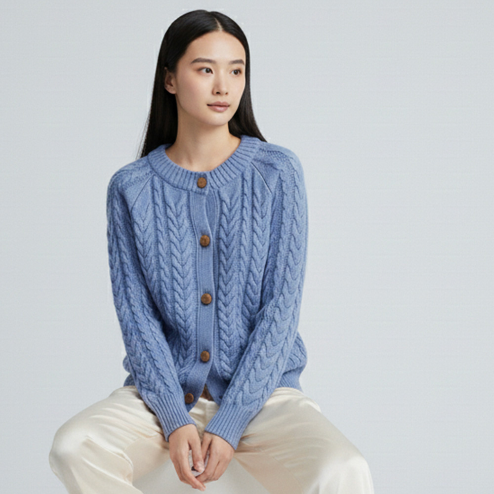 태미스 케이블 꽈배기 니트 가디건 29,500원