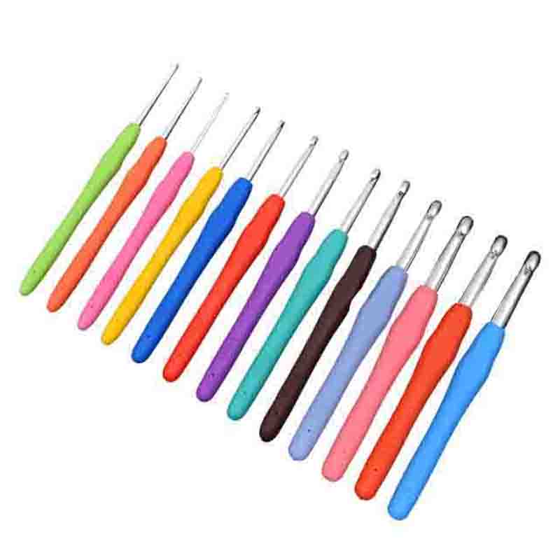 코히모 모사용 DIY 코바늘 레인보우 뜨개질 바늘 13종 세트 4W236, 1세트 9,500원