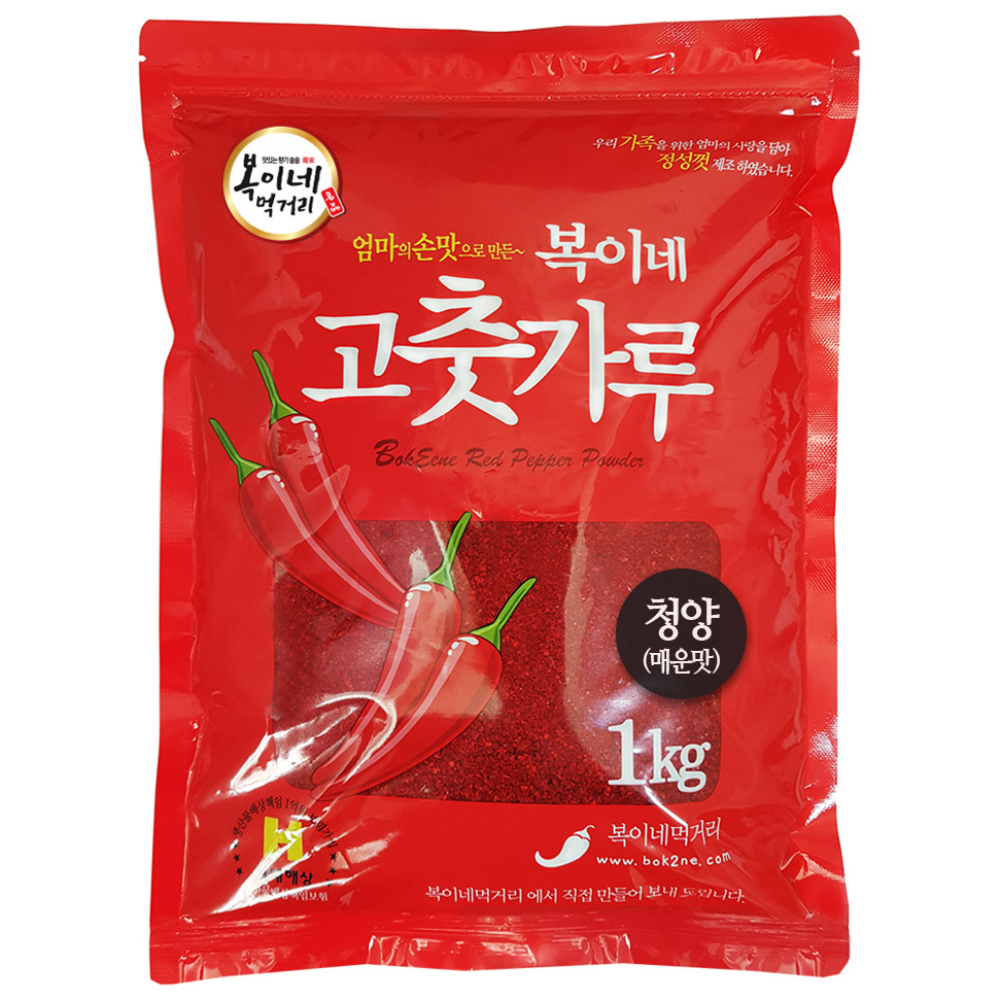 복이네먹거리 고춧가루 김치용 청양 매운맛, 1kg, 1개 16,400원