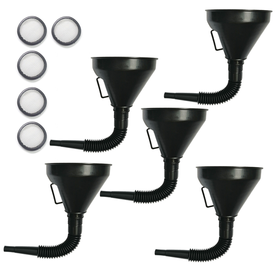 ab 한길 엔진오일 냉각수 주유 자바라 깔대기 오토바이 자동차, 5개, 블랙 3,200원