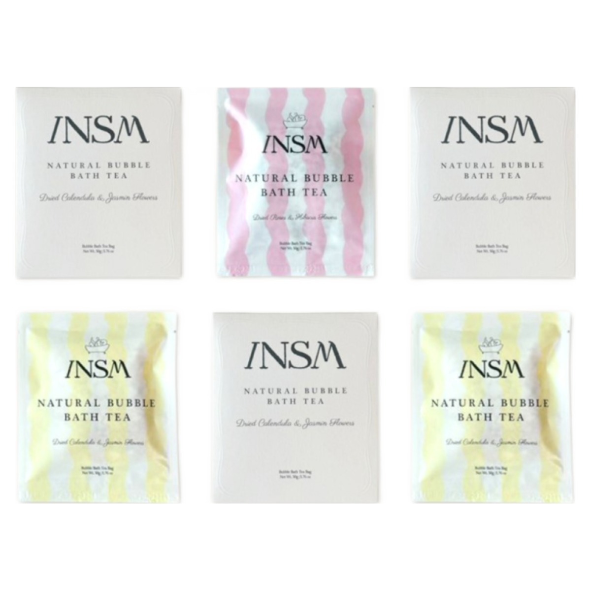 인숨 네츄럴 버블바스티 50g X 5개입(총 250g) 거품입욕제 입욕제(장미와 히비스커스/카렌듈라와 자스민), 1세트, 250g 32,800원