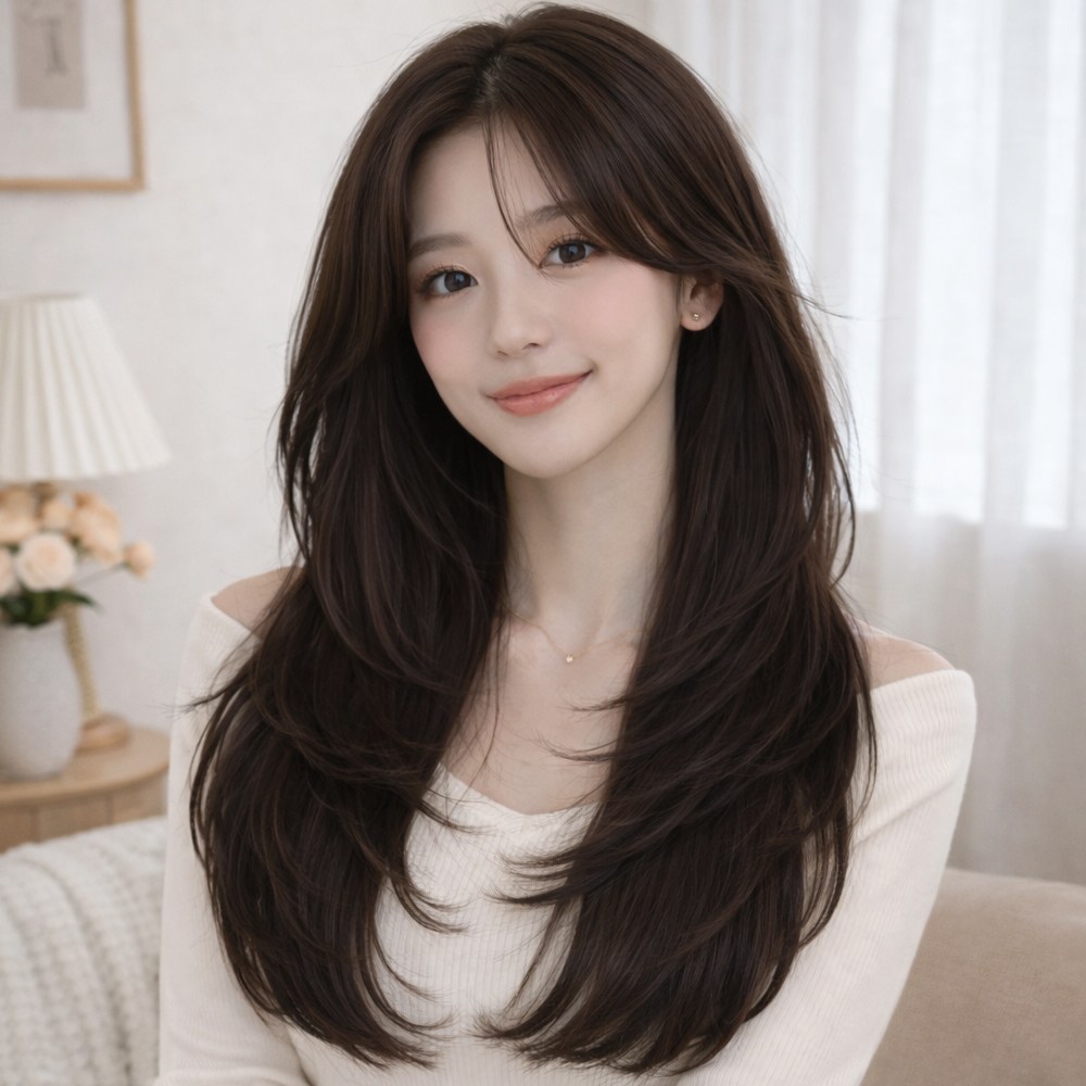 아띠꼴로 C컬 여신완성 똑딱이 헤어피스 인모 부분 붙임 반가발, 2개, 다크브라운 15,400원