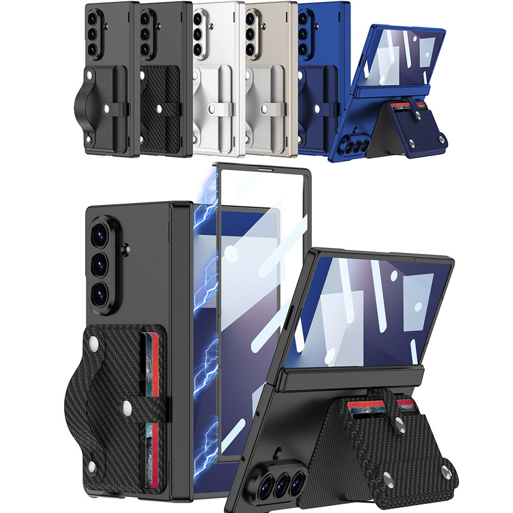 갤럭시 z폴드7 폴더 가죽 카드 수납 포켓 지갑형 핑거 스트랩 마그네틱 액정 힌지 보호 풀커버 케이스 24,800원