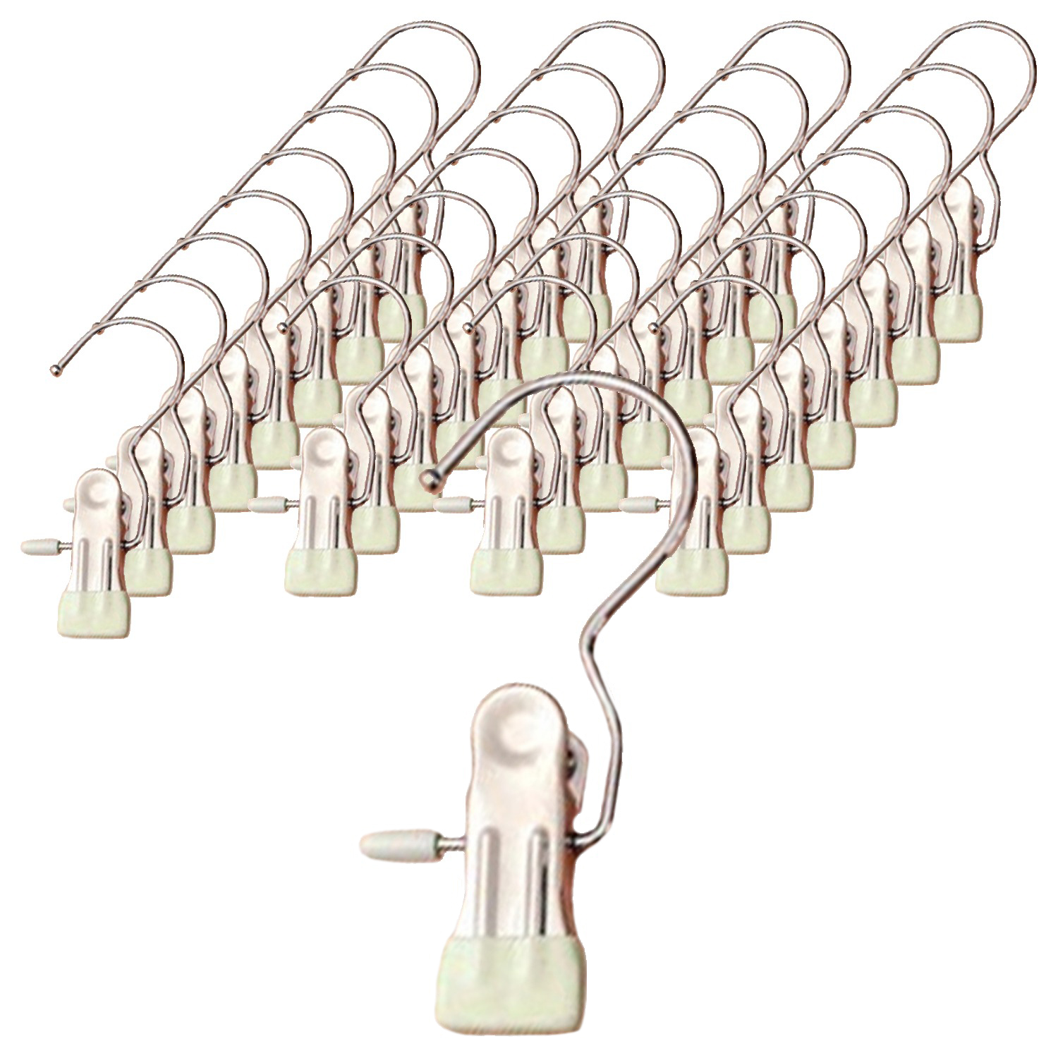 앞날창창 외집게 바지 치마 논슬립 옷걸이, 아이보리, 30개 5,830원