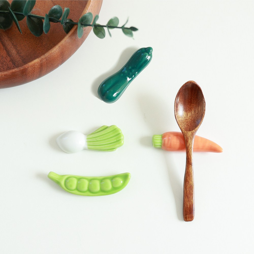 케이트가든 세라믹 수저받침 야채믹스 4P 6,790원