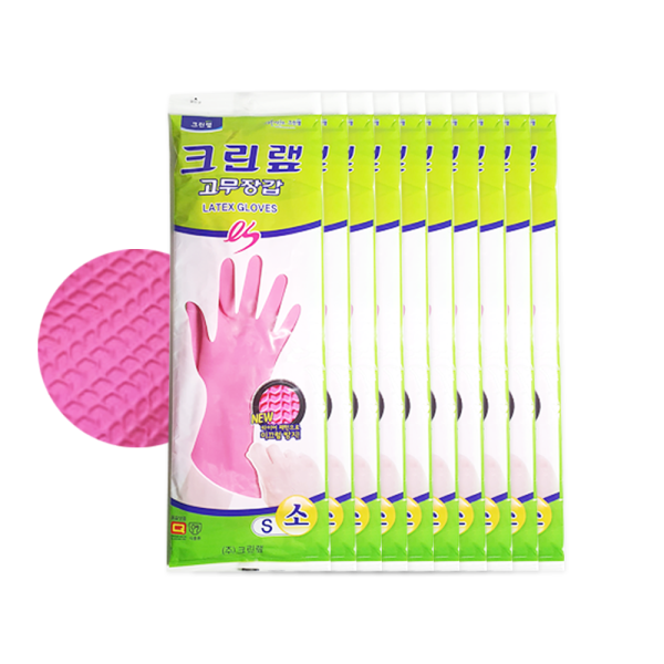 크린랲 ES 고무장갑 소형(S) x 10개, S, 10개 18,500원