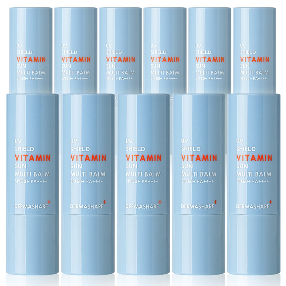 더마쉐어 UV 쉴드 비타민 미백 주름케어 자외선차단 선 멀티밤 SPF50+ PA++++, 11g, 11개 60,500원