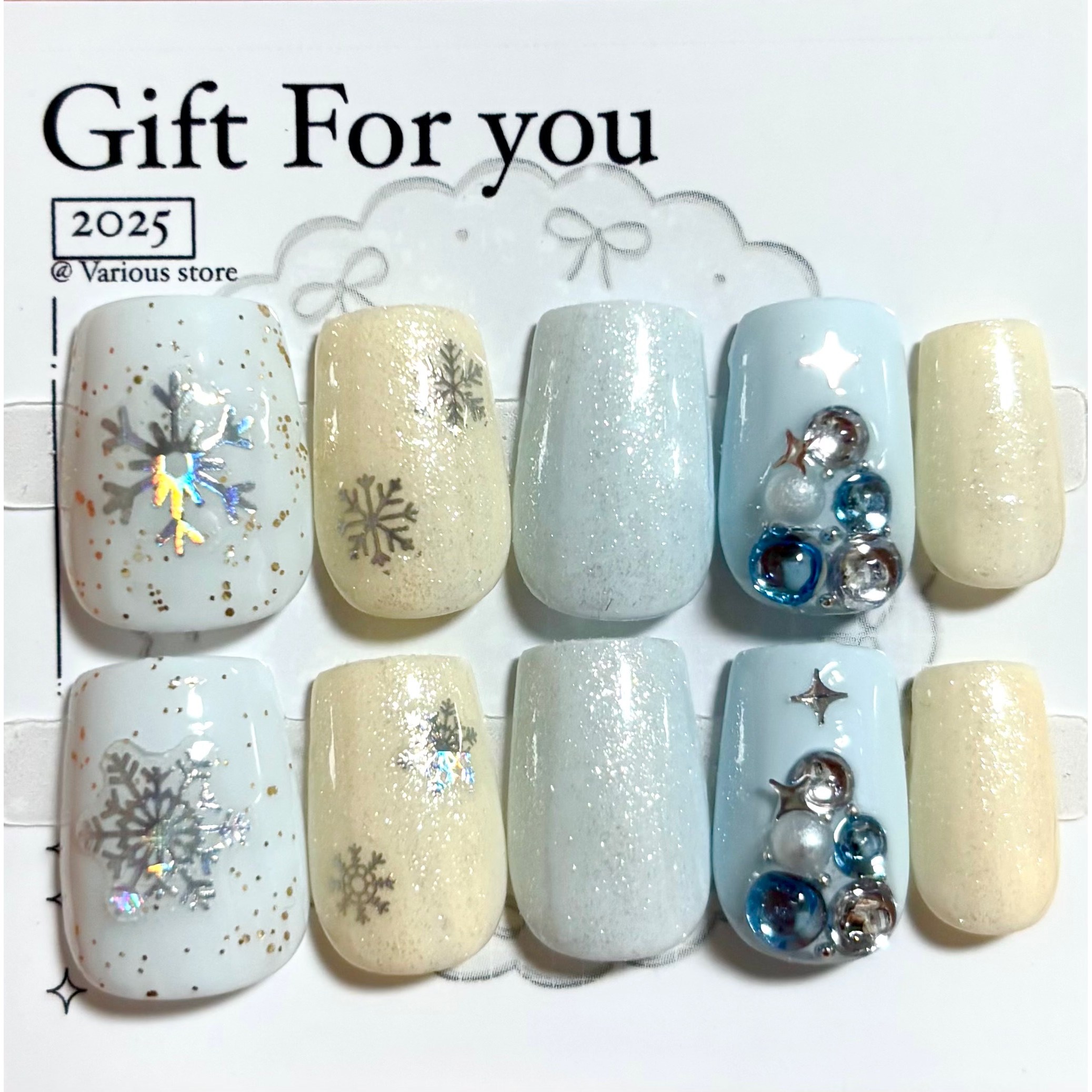 베어리어스 핸드메이드 네일팁 겨울 시리즈 Set 6,900원