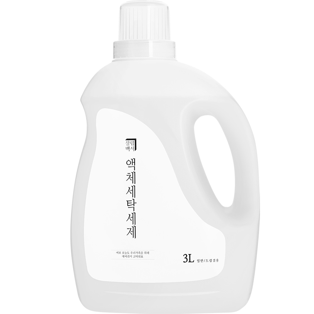 살림백서 액체세탁세제 본품, 3L, 1개 10,900원