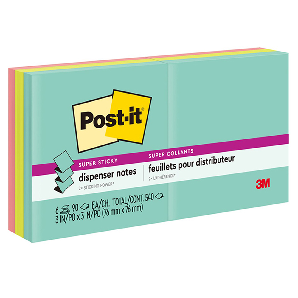 포스트잇 강한점착용 팝업리필용 노트 슈퍼노바네온즈 8,500원