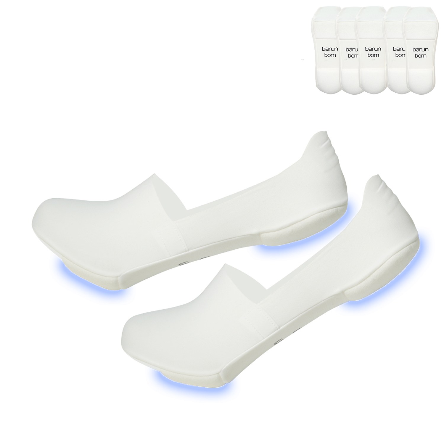 바른본 족저근막염 1cm 하프 쿠션 양말, 페이크삭스, 5켤레 세트 23,800원