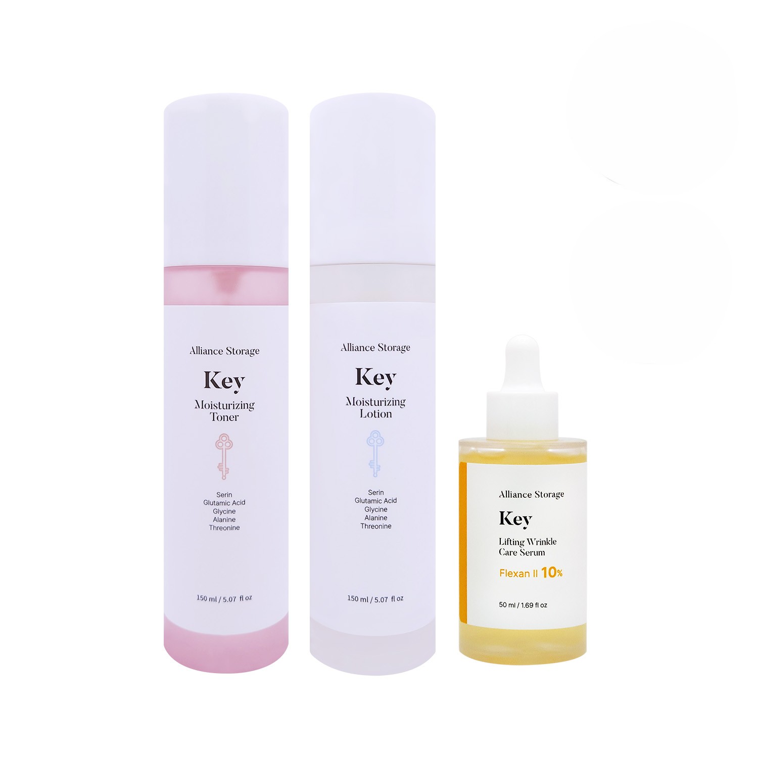 [저자극인증] 얼라이언스 스토리지 키 리프팅 세트 (토너+로션+세럼) [아미노산/히알루론산/세라마이드/마데카소사이드] 66,000원