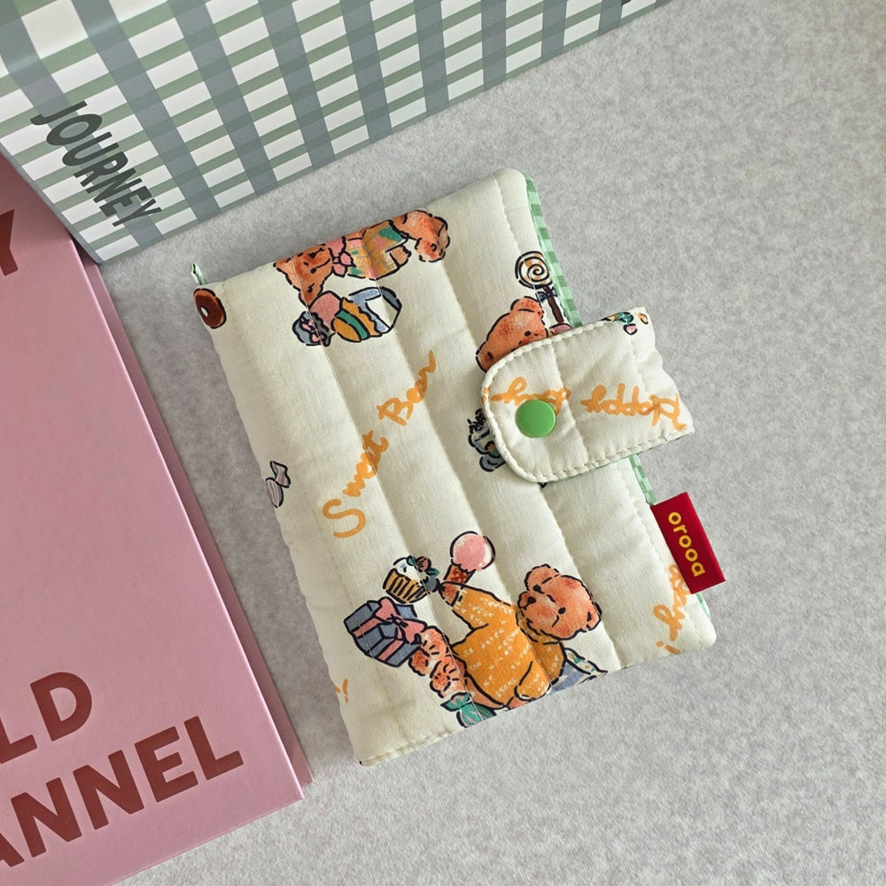 스윗베어 북커버 누빔 패브릭 다이어리 커버 책커버, 1개, A6 22,600원