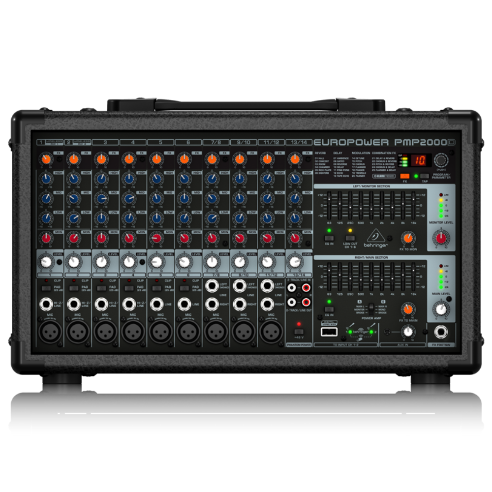 베링거 PMP2000D 파워드 믹서 앰프 2000W 클락테크닉 팬텀파워, BEHRINGER PMP2000D, 단일색상 636,990원
