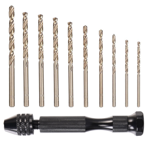 OON 핀바이스 블랙 + 드릴날 10종세트, 1세트 13,280원