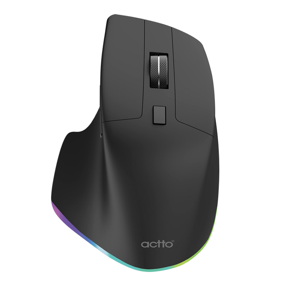 엑토 무선 저소음 충전식 세미 버티컬 마우스, BTM-17, 블랙 23,760원