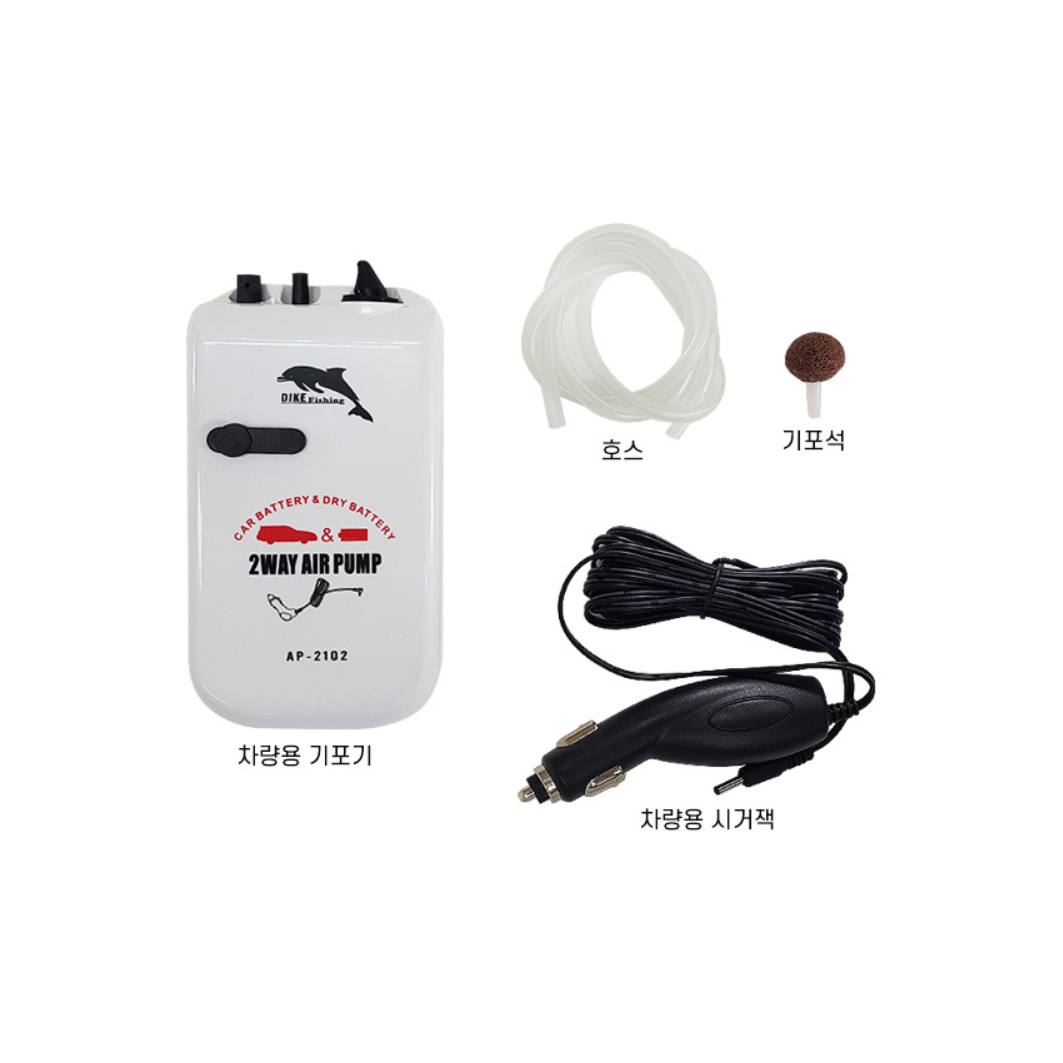 차량겸용 낚시 기포기 휴대용 에어펌프 산소공급기 USB 시거잭 겸용 충전식 배터리 내장형 어항 살림통 라이브웰 수족관 산소발생기 16,000원