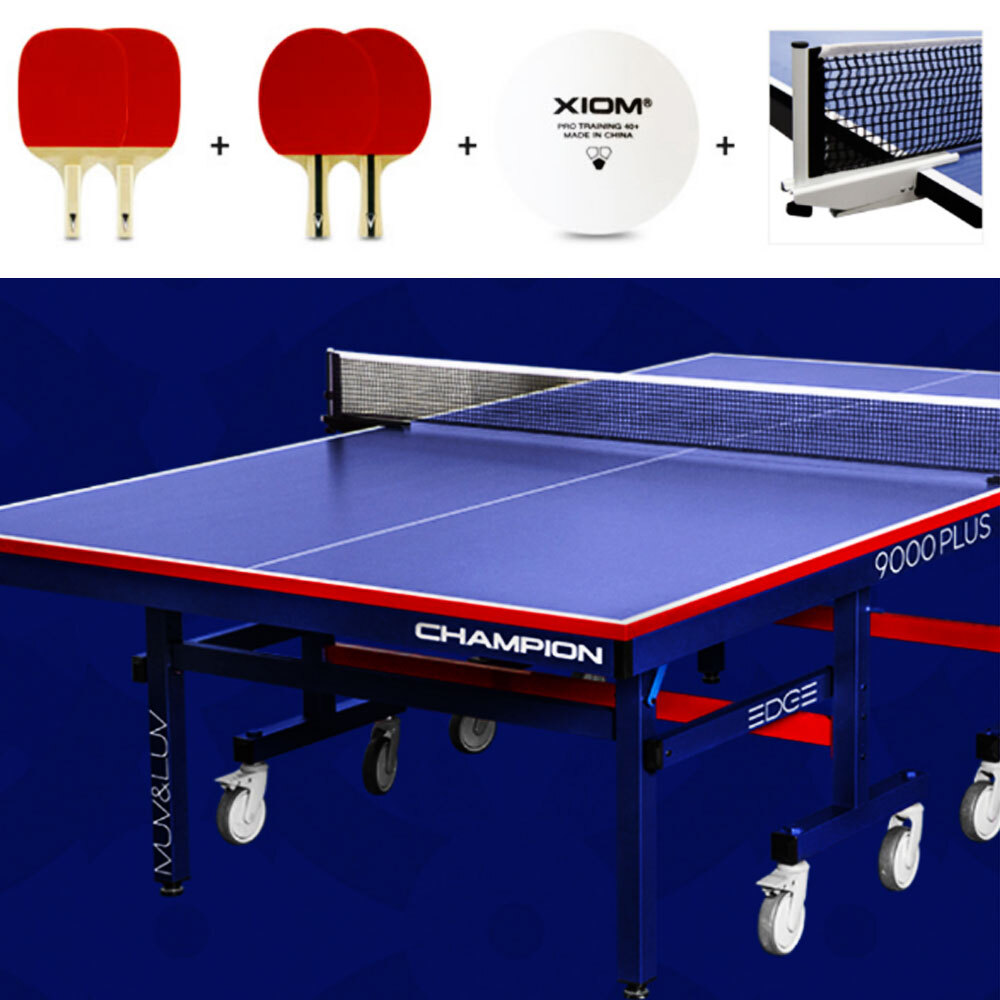 엣스앤 엑시옴 참피온 9000 PLUS 바운드프로 탁구대 학교 및 단체용 프로급 하체구조 챔피온 탁구장 테이블테니스 1,058,700원