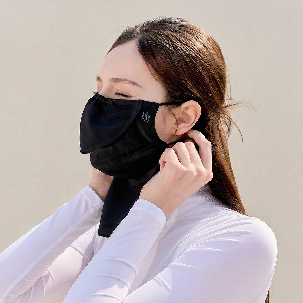 베일리화이트 여성 골프 마스크 UV 자외선 차단 여름용 스포츠 등산 자전거 테니스, 블랙, 1개 22,900원