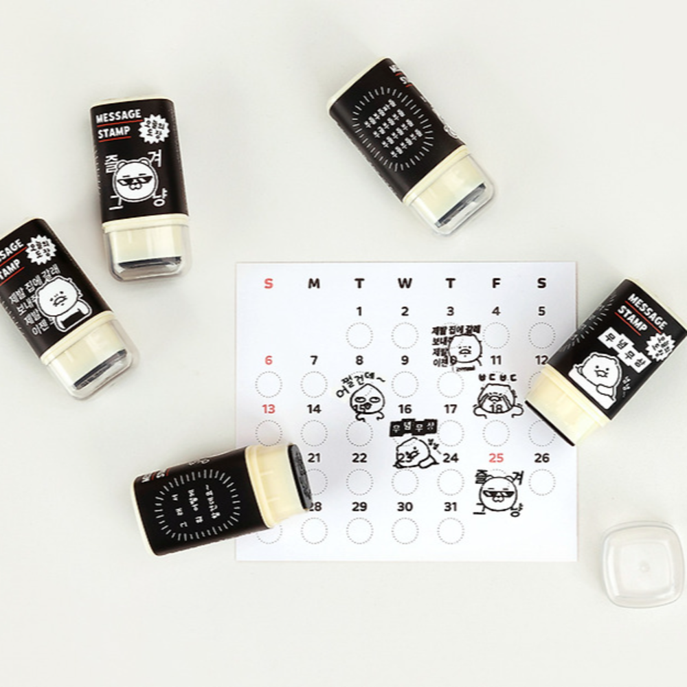 카카오프렌즈 라이프 사각 스탬프 5종세트 도장 메세지 31,900원