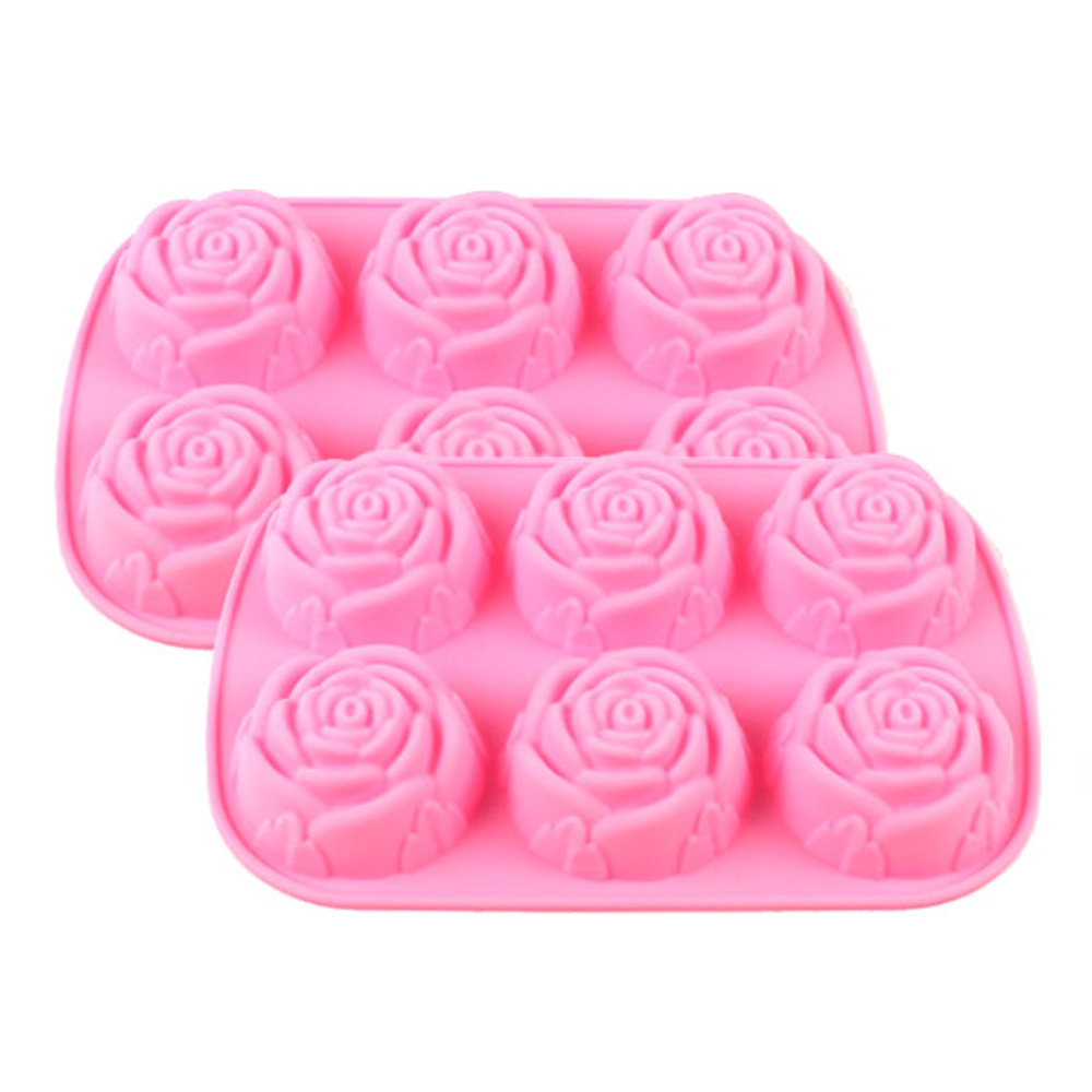 실리콘 다용도몰드 잎사귀장미 6구 2p, 랜덤 발송 8,000원