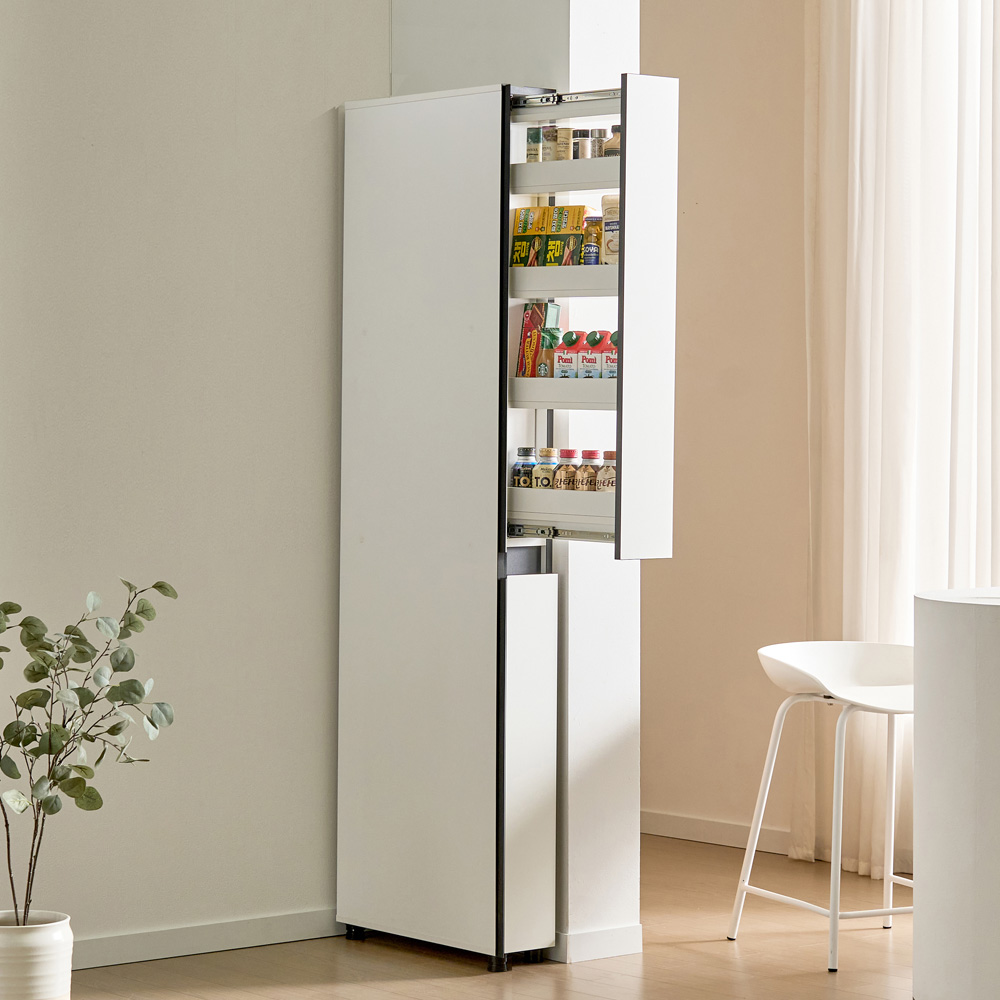 빌트인 틈새장 1853 깊이 570 일체형 150 슬라이딩 냉장고 옆 틈새수납장 158,000원