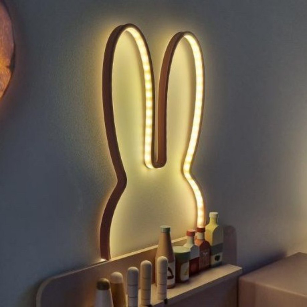 이코노미쿠스 붙이는 LED 토끼 침대 간접 조명 수면등 무드등 대형 36,460원