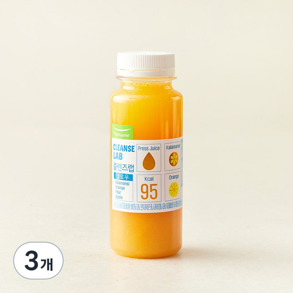 [로켓프레시] 풀무원 녹즙 클렌즈랩 옐로우, 190ml, 3개 9,610원