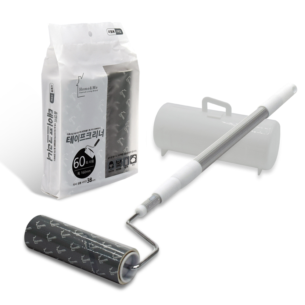 홈앤미 초강력 사선 컷팅 테이프크리너 3단 본품 + 리필 3p 세트, 1세트 12,000원