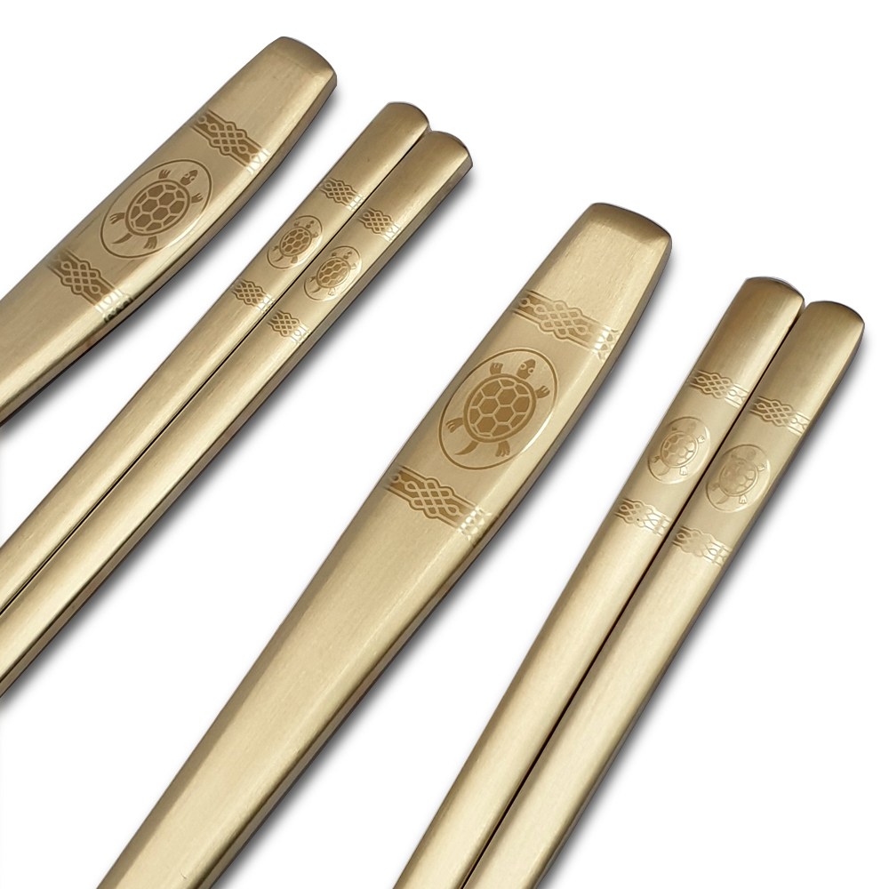 고려 장수거북 티타늄골드 수,복 부부금수저2벌(2인용)  스테인리스18-10 made in korea 가정용OPP 15,900원