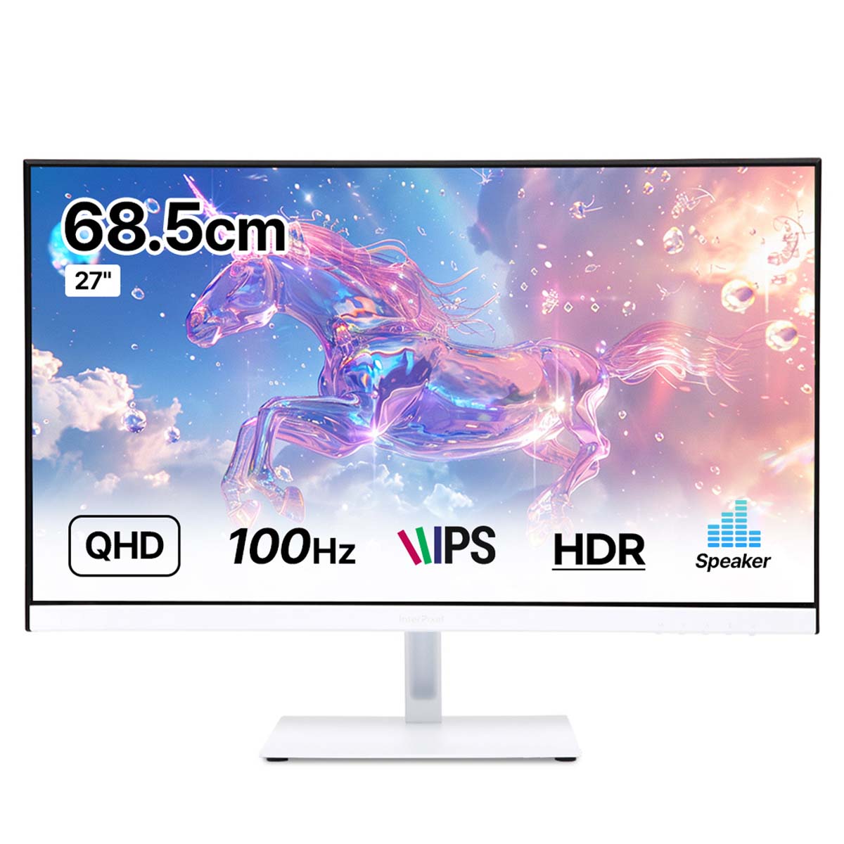 인터픽셀 QHD IPS 컴퓨터 모니터 화이트 100Hz, 68.5cm, IPQ2726(무결점) 169,000원