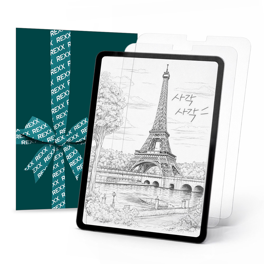 렉스 종이질감 태블릿 액정 보호 필름 2매입 12,800원