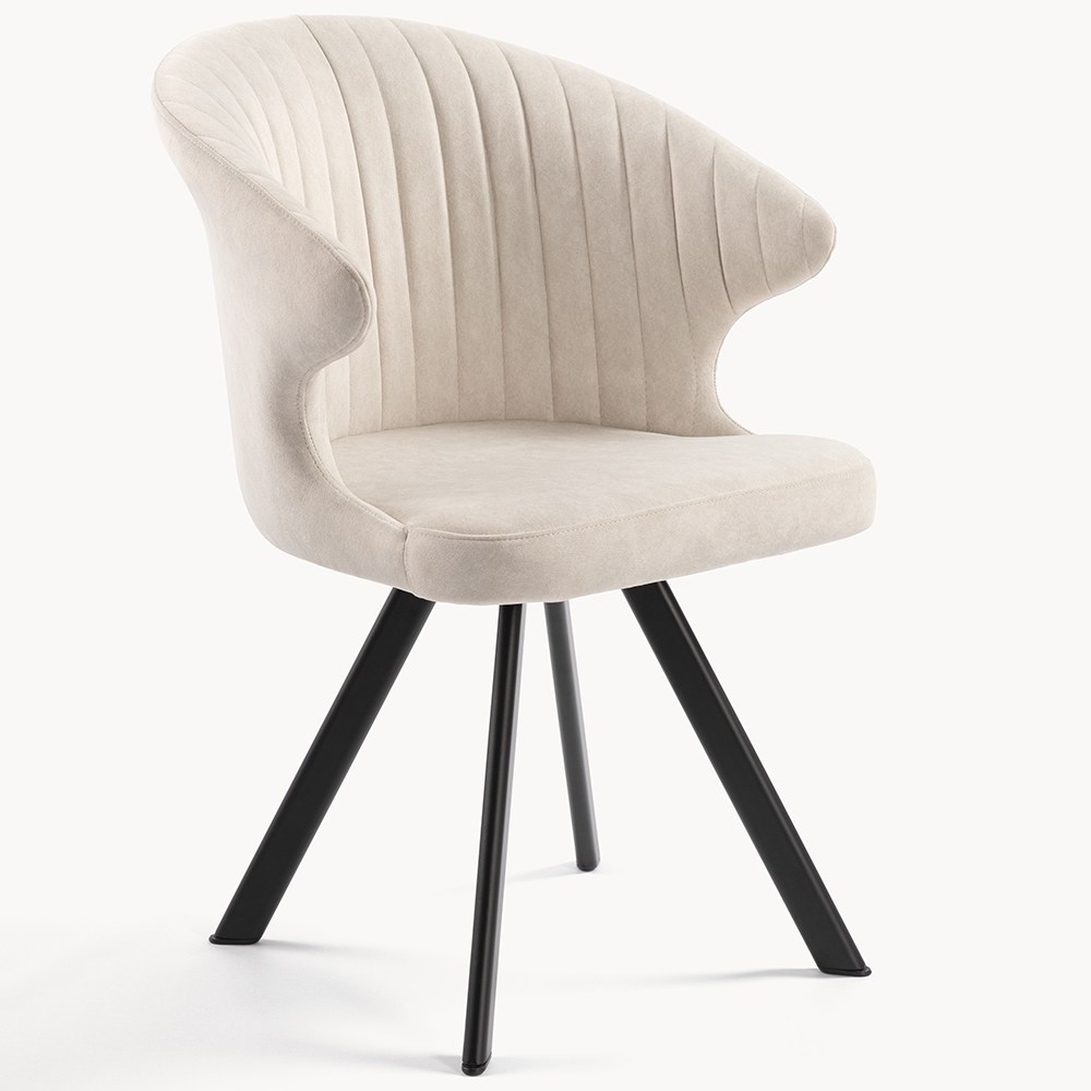 하조이 방수 패브릭 화장대 의자 회전 식탁의자 인테리어 체어 모던 디자인 편안한 의자, 화이트 121,410원